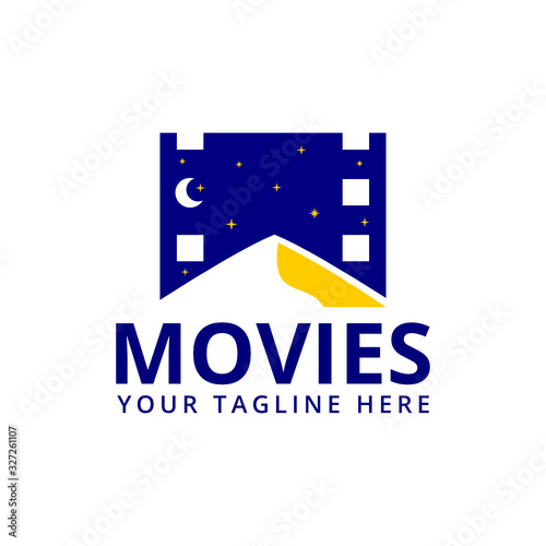 creative movie logo vector. cinema logo vector