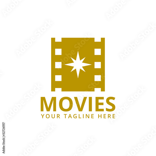 creative movie logo vector. cinema logo vector
