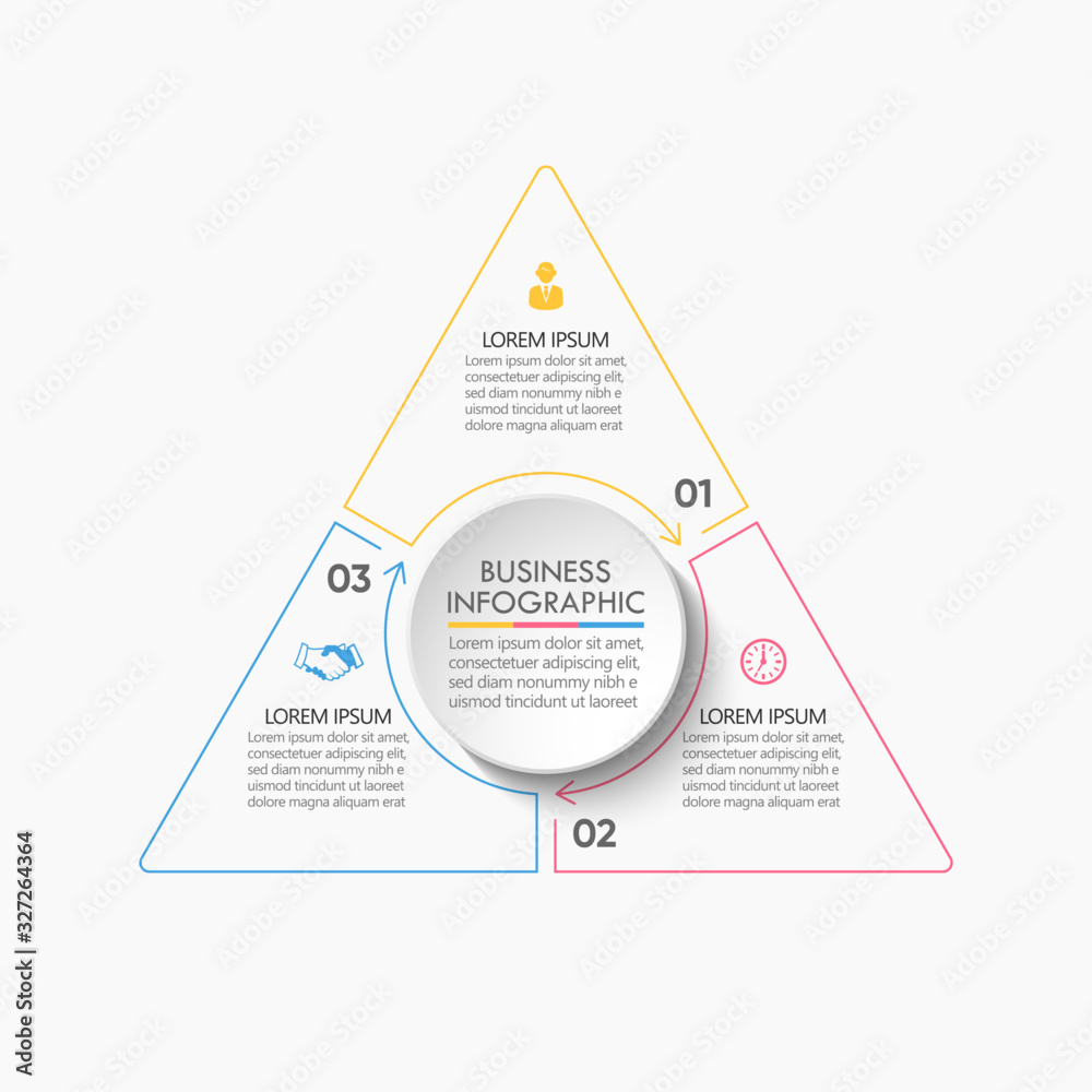 timeline template with circle buttons presentation web... Business circle. timeline infographic icons designed for abstract ...