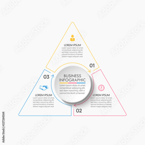 Business circle. timeline infographic icons designed for abstract background template milestone element modern diagram process technology digital marketing data presentation chart Vector