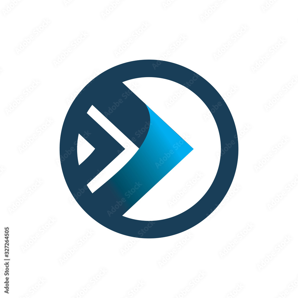 modern blue circle arrow group logo design modern blue circle arrow group logo design