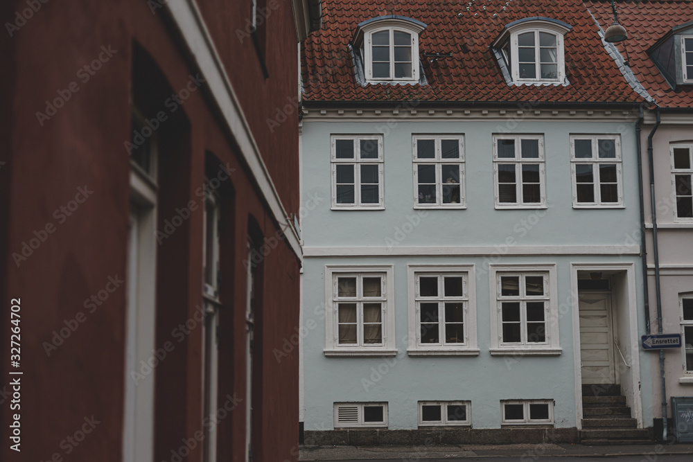 Fototapeta premium Beautiful, renovated old house in Denmark