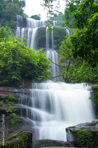 waterfall in forest