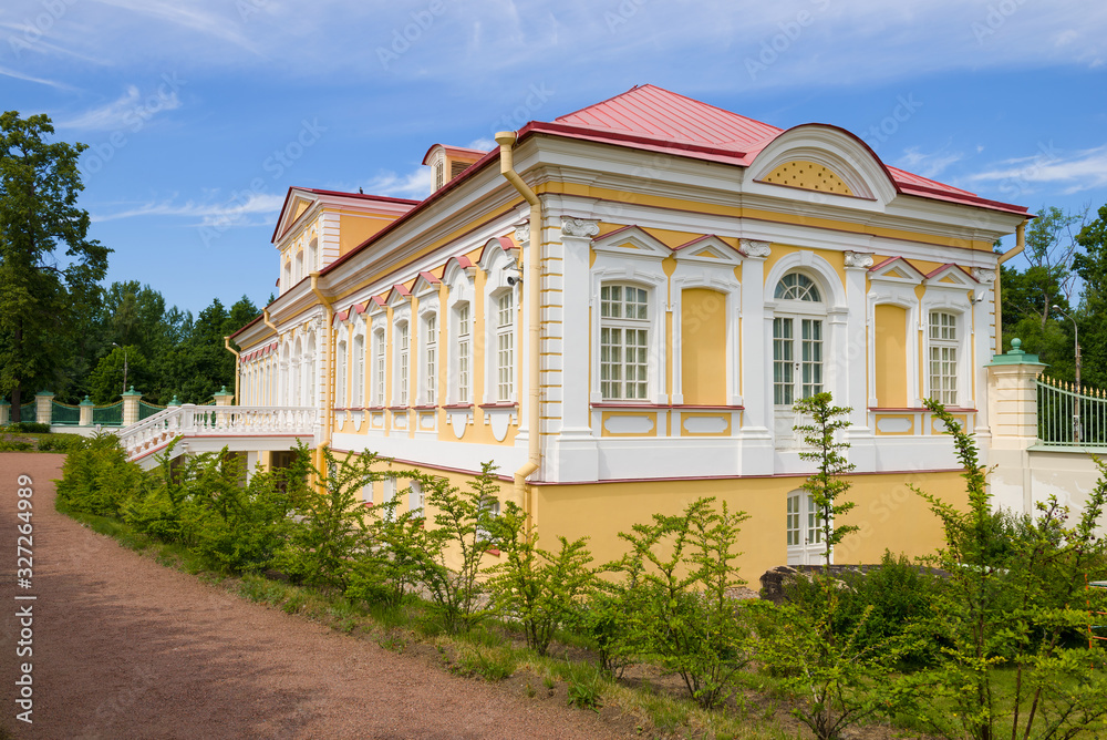 The old building, Oranienbaum on a sunny June day The old building, Oranienbaum on a sunny June day