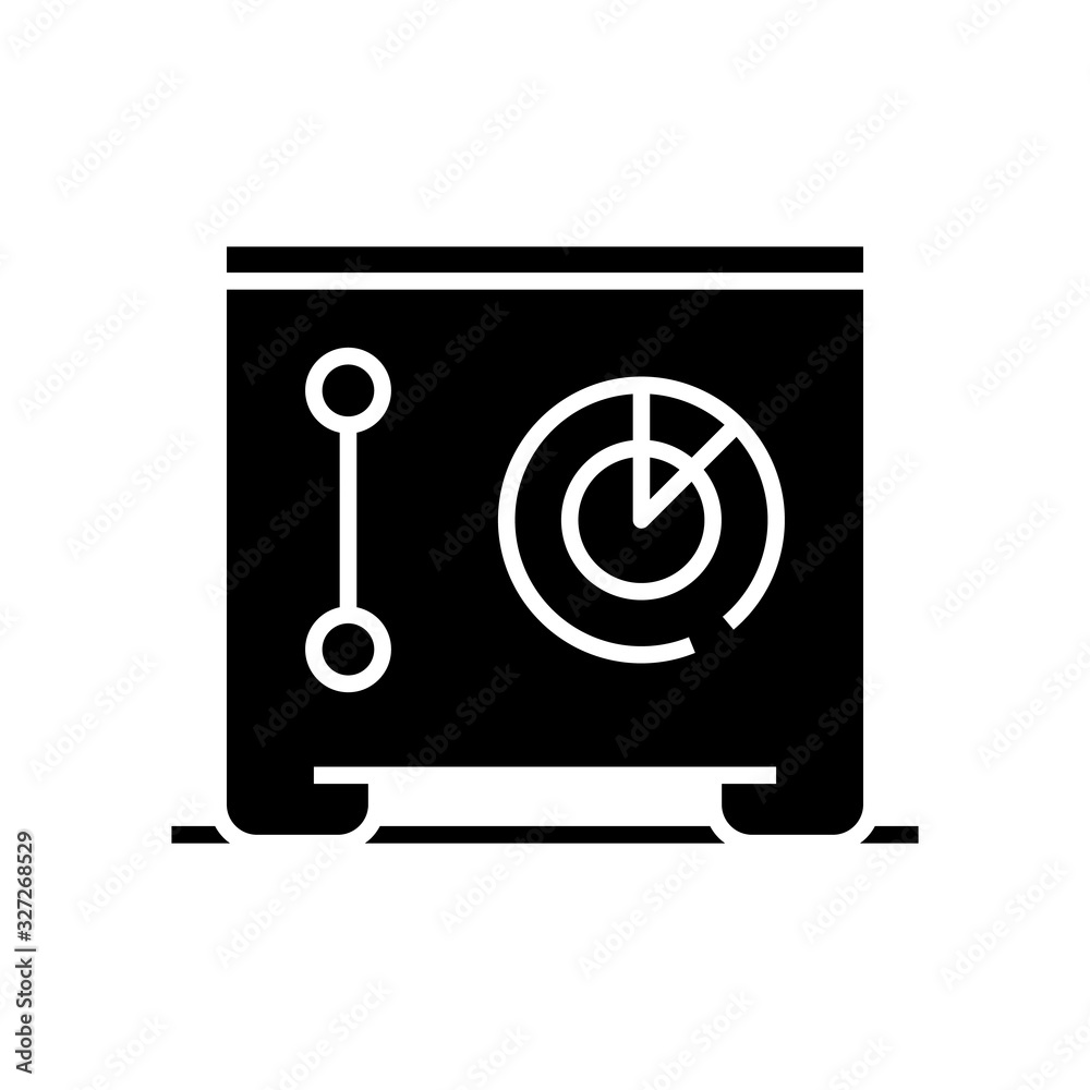 Diagram presentation black icon, concept illustration, vector flat symbol, glyph sign. Diagram presentation black icon, concept illustration, vector flat symbol, glyph sign.