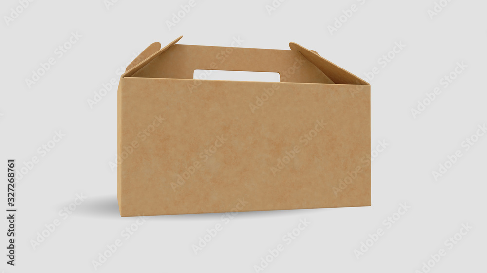 Paper Box Mockup 3D Rendering Realistic Paper Box Mockup 3D Rendering Realistic
