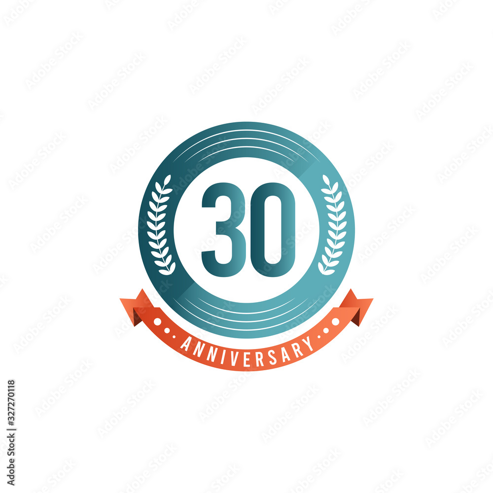 30 Years Anniversary Celebration Vector Template Design Illustration 30 Years Anniversary Celebration Vector Template Design Illustration