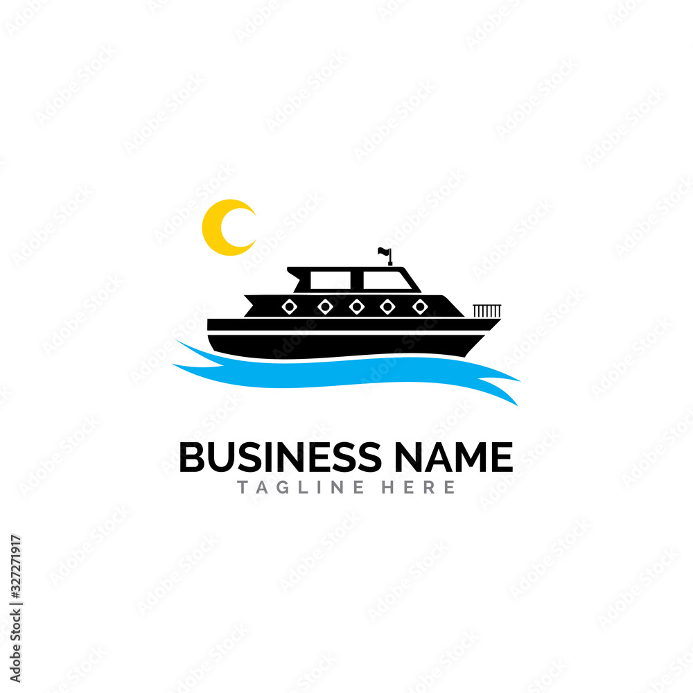 cruise ship Logo Template vector icon design cruise ship Logo Template vector icon design