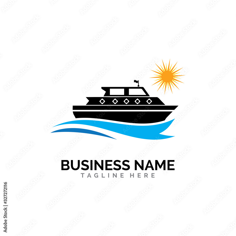 cruise ship Logo Template vector icon design cruise ship Logo Template vector icon design