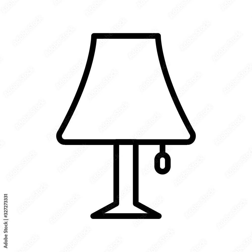 Obraz premium bedside lamp icon vector template