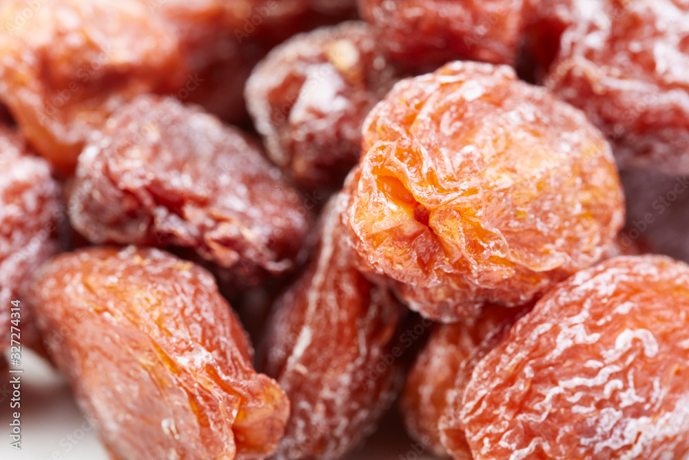 A pile of preserved apricot A pile of preserved apricot