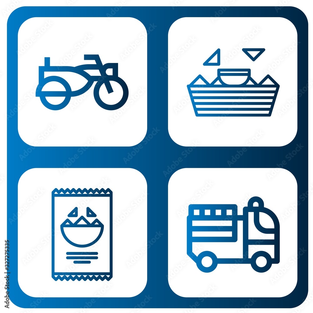 side simple icons set side simple icons set