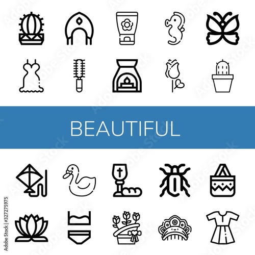 Set of beautiful icons
