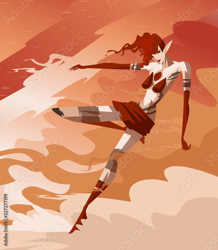 lady jupiter queen  flying girl
