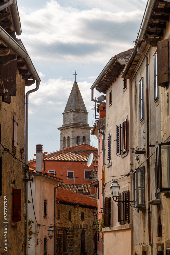 Street in the old town of Vodnjan, Istria, Croatia