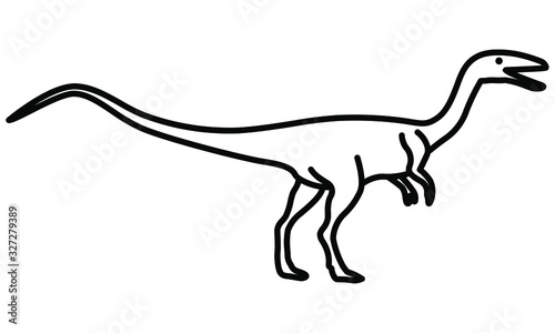 An illustration icon of a Coelophysis