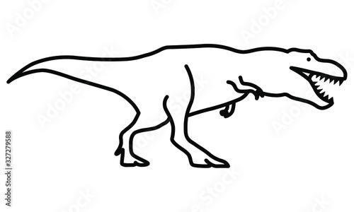 An illustration icon of a Tyrannosaurus Rex