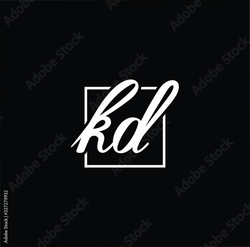 Initial based modern and minimal Logo. KD DK letter trendy fonts monogram icon symbol. Universal professional elegant luxury alphabet vector design