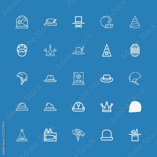 Editable 25 contractor icons for web and mobile