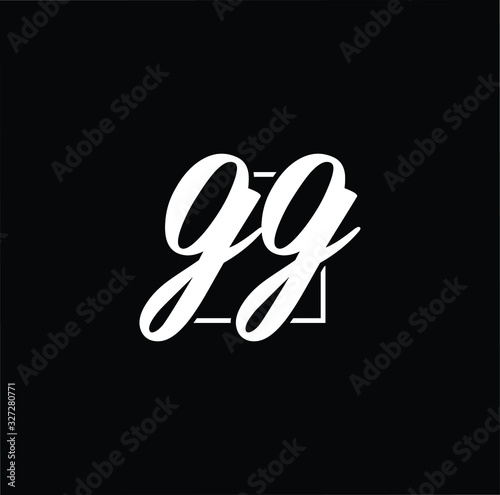 Initial based modern and minimal Logo. GG letter trendy fonts monogram icon symbol. Universal professional elegant luxury alphabet vector design