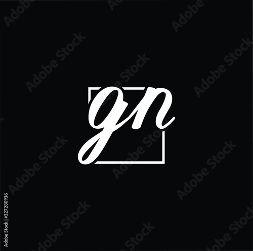 Initial based modern and minimal Logo. GN NG letter trendy fonts monogram icon symbol. Universal professional elegant luxury alphabet vector design