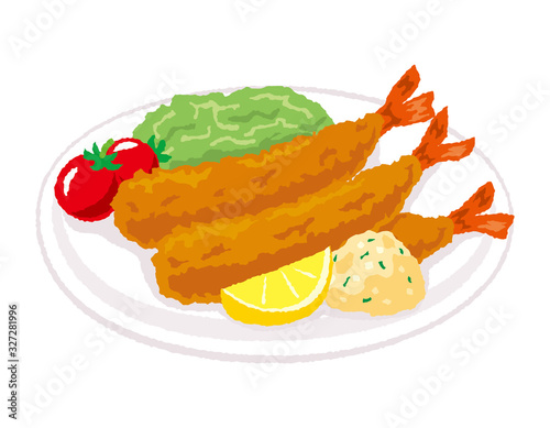 エビフライのイラスト