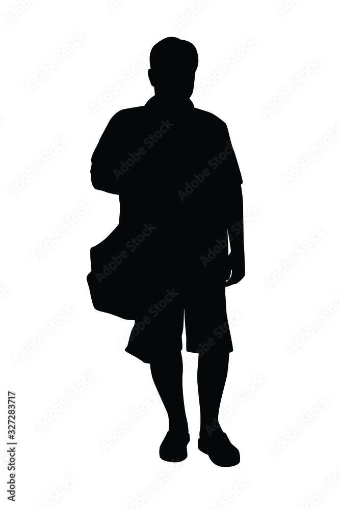 Silhouette of people vector