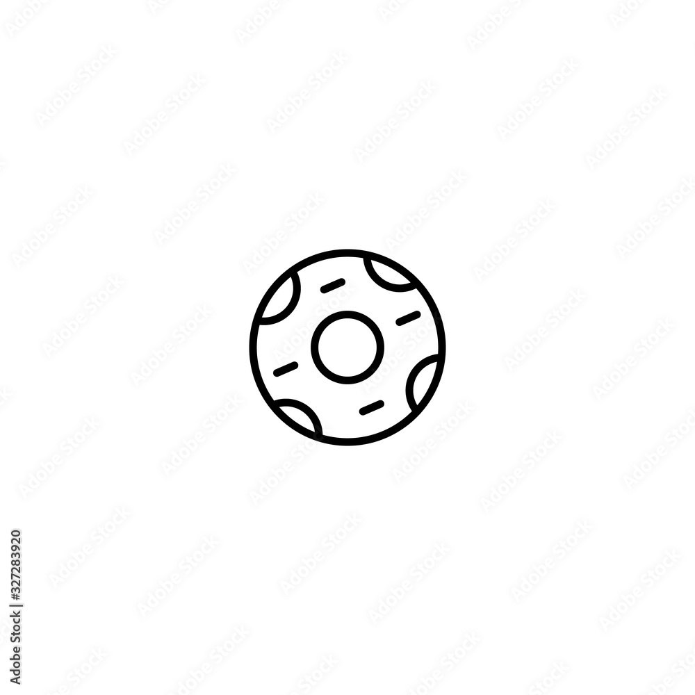 Donut vector icon thin line style graphic design on white background good for Restaurant Donut vector icon thin line style graphic design on white background good for Restaurant