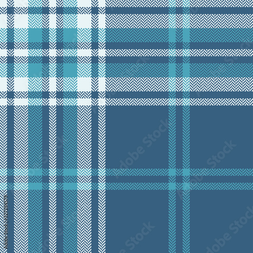 Blue plaid pattern vector background. Tartan check plaid for flannel shirt, blanket, scarf, throw, duvet cover, upholstery, or other modern autumn, winter, spring fabric design.