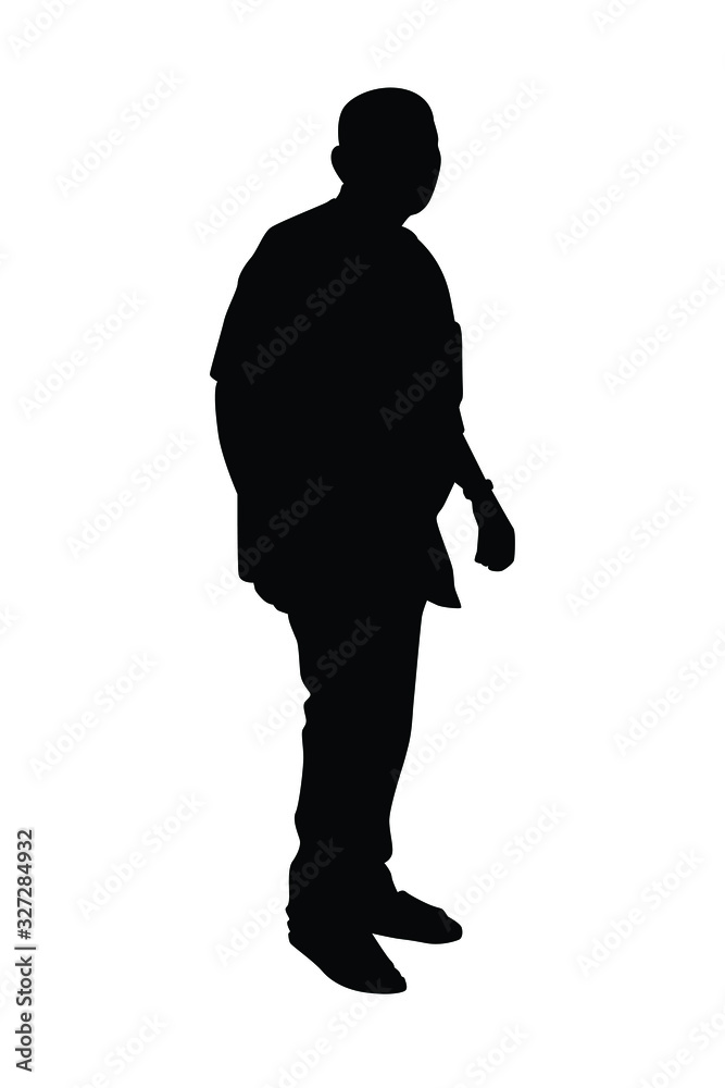 Silhouette of people vector
