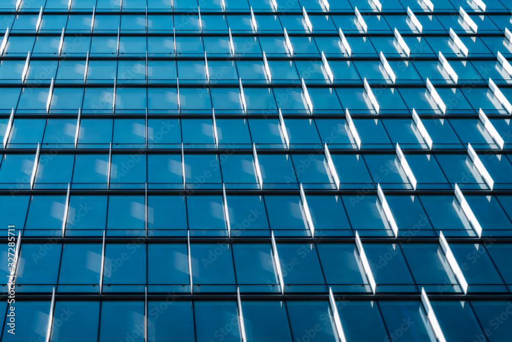 tvetydigheden udbrud grænseflade Glazing patterns, textures and sun shades - an office building curtain wall  facade detail in Sydney, Australia. Stock Photo | Adobe Stock
