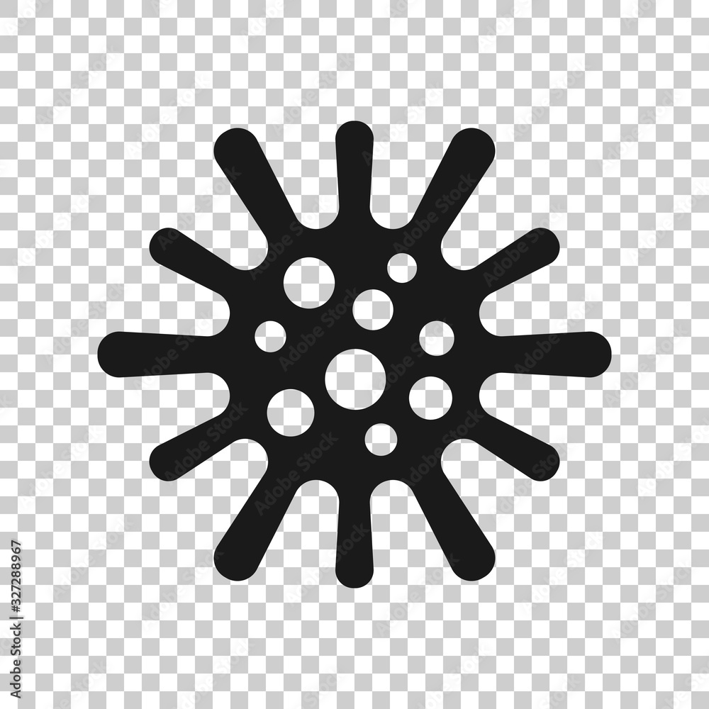 Disease bacteria icon in flat style. Allergy vector illustration on white isolated background. Microbe virus business concept. Disease bacteria icon in flat style. Allergy vector illustration on white isolated background. Microbe virus business concept.