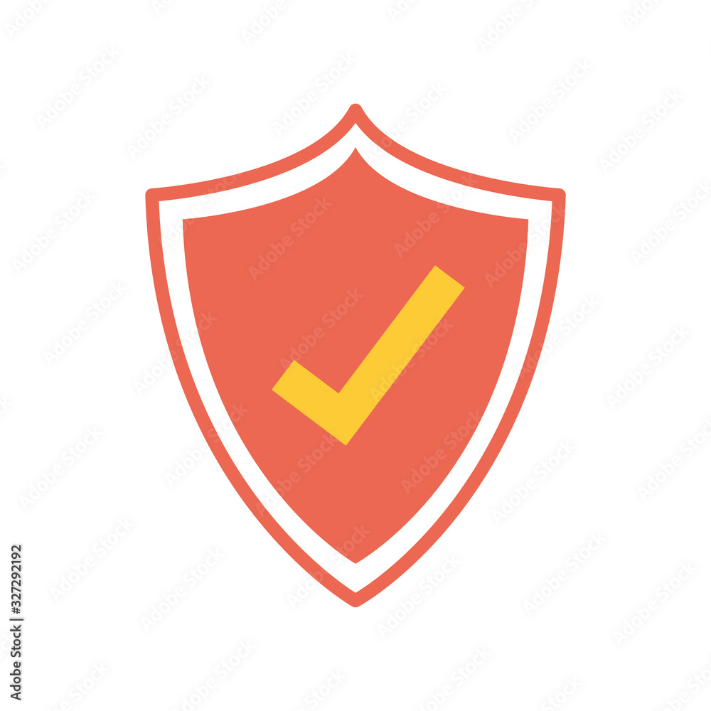 Isolated padlock and laptop flat style icon vector design