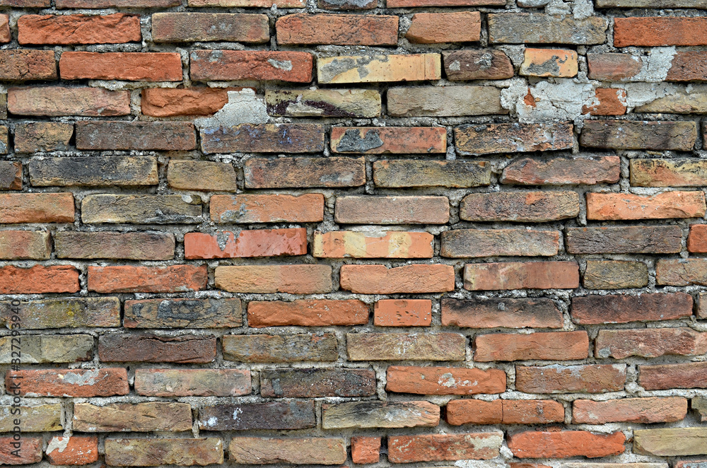 Obraz premium Texture brick wall, background, detailed pattern