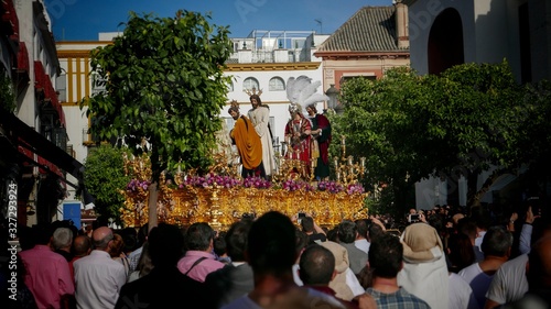 statue during Sevilla holly week 