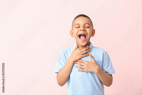 Happy laughing African-Amer...