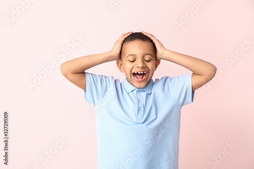 Happy laughing African-Amer...