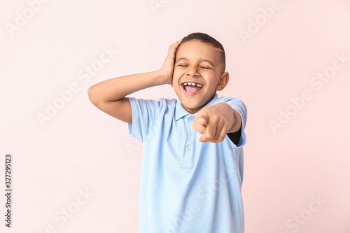 Happy laughing African-Amer...