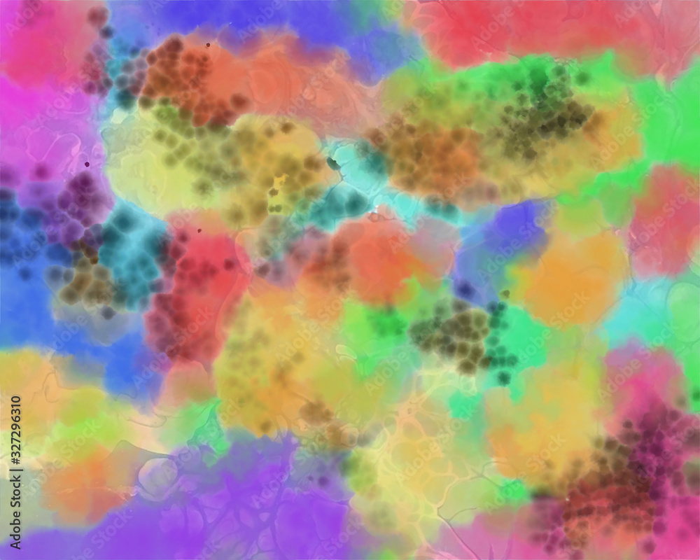 Digitally created abstract watercolour in pastel colours for use as background