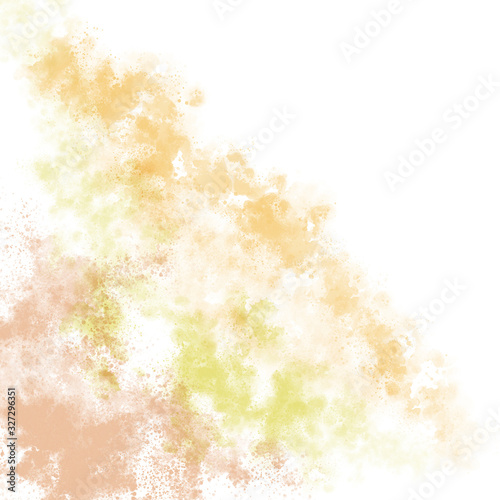 Digitally created abstract watercolour in pastel colours for use as background © veneratio