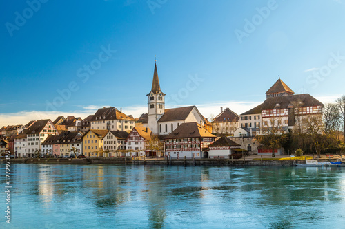 Diessenhofen, a charming Swiss village in Frauenfeld District in the canton of Thurgau in Switzerland