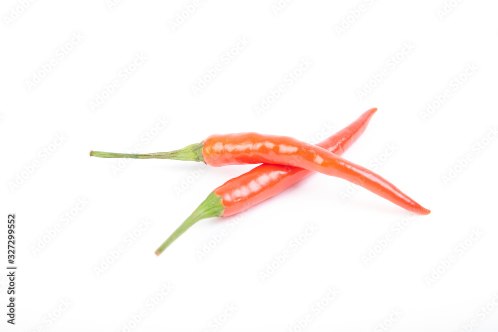 A pile of fresh red peppers A pile of fresh red peppers