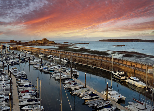 Quadro em tela Saint Helier, Jersey, Channel Islands