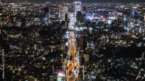 東京六本木ヒルズの夜景