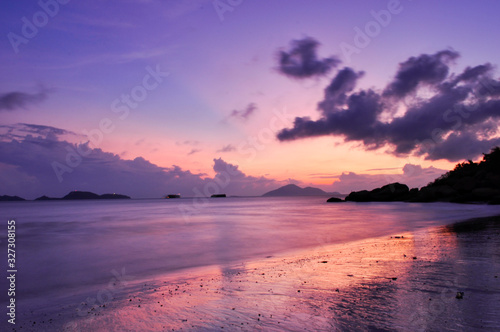 Sunset on the beach