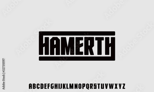 hamerth, a modern font inspired by vintage or retro style with urban typeface