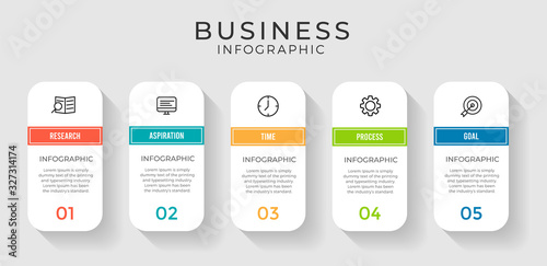 Presentation business infographic template . Vector illustration.