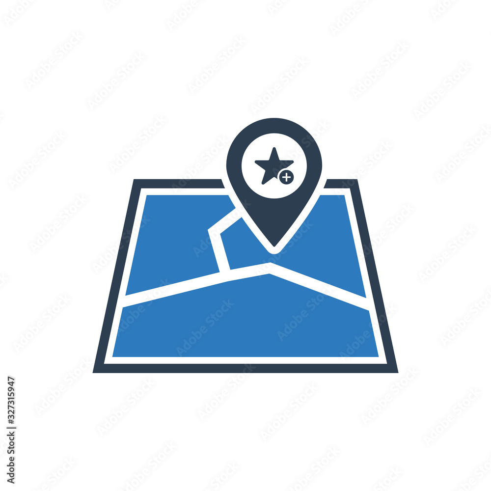 Direction Map Icon Direction Map Icon