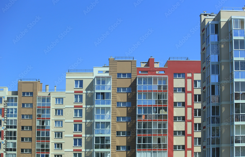 New residential multi-story buildings