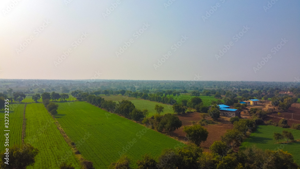 Arial top view of agriculture field Arial top view of agriculture field